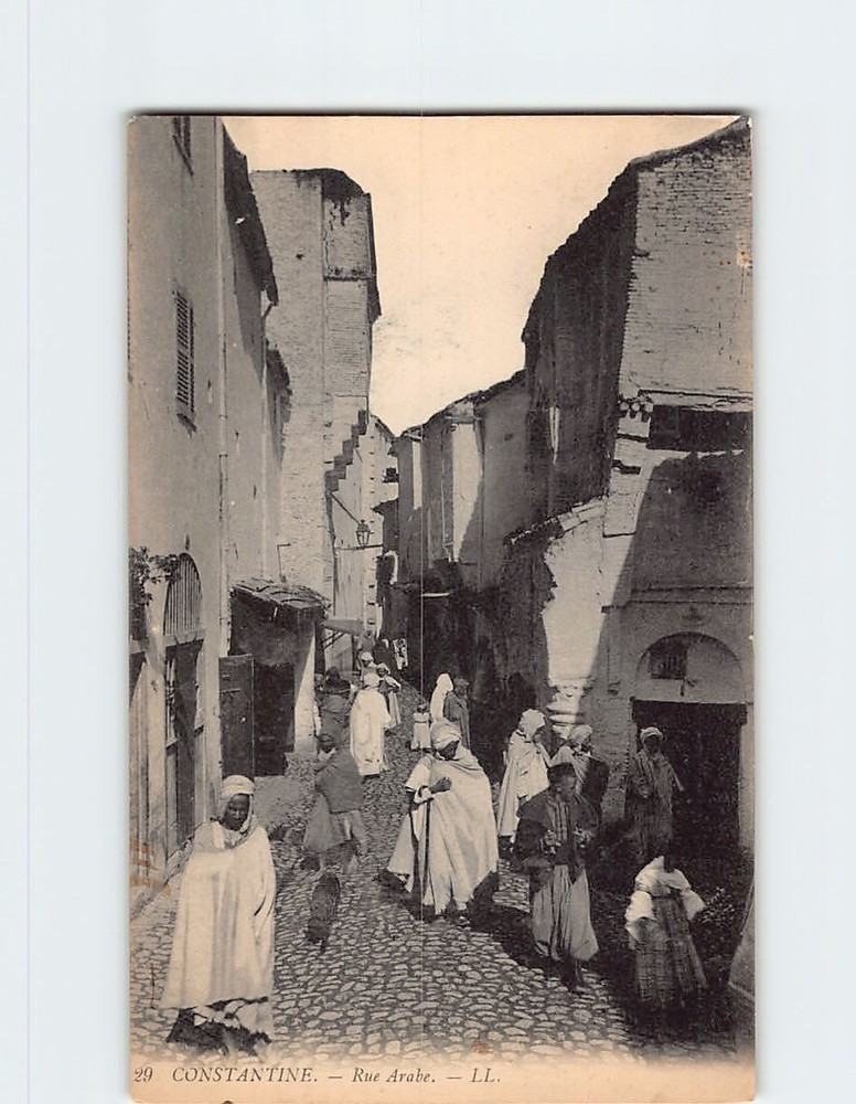 Postcard Rue Arabe Constantine Algeria