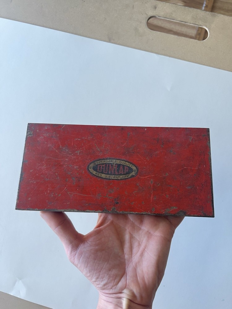 Vintage Dunlap  Socket Set, Complete with Red Metal Case Tools