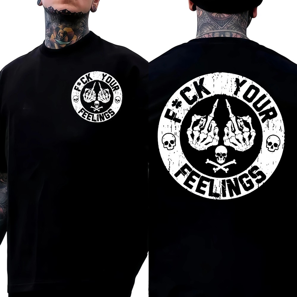 Skeleton Rock Hand Punk Vibes Graphic T-Shirt