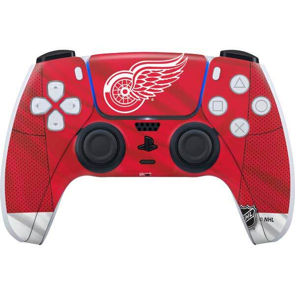 NHL Detroit Red Wings PS5 Controller Skin - Detroit Red Wings Home Jersey