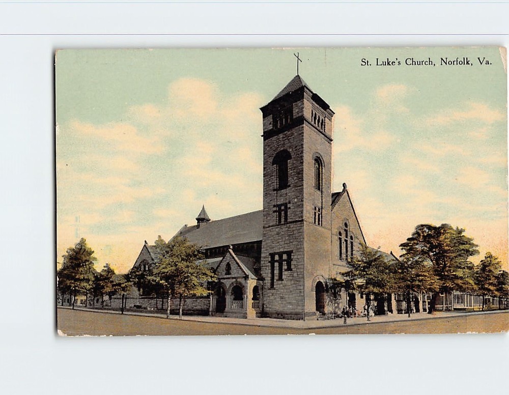 Postcard St. Luke's Church Norfolk Virginia USA