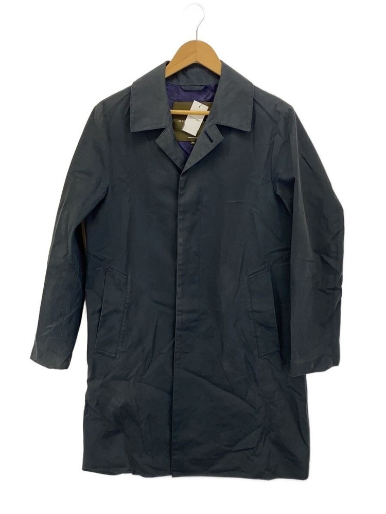 Mackintosh Stainless Steel Collar Coat/38/Cotton/Black/Plain/Yt-Sm 1599