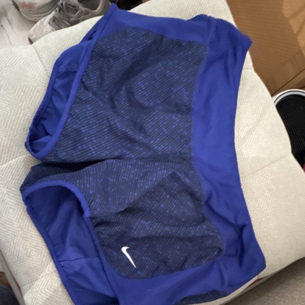 Nike Dri-FIT Athletic Shorts Blue Women's Moisture Wicking Sports Running Gym