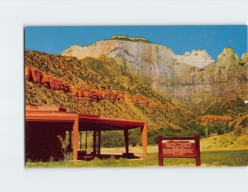Postcard Visitor Center Zion National Park Utah USA