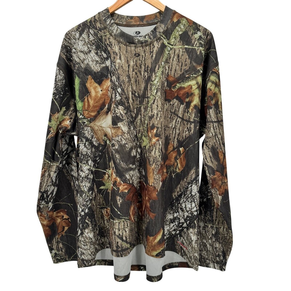Mossy Oak Break Up Camo APX Vapor Tec Long Sleeve Pullover Shirt for Men 2XL