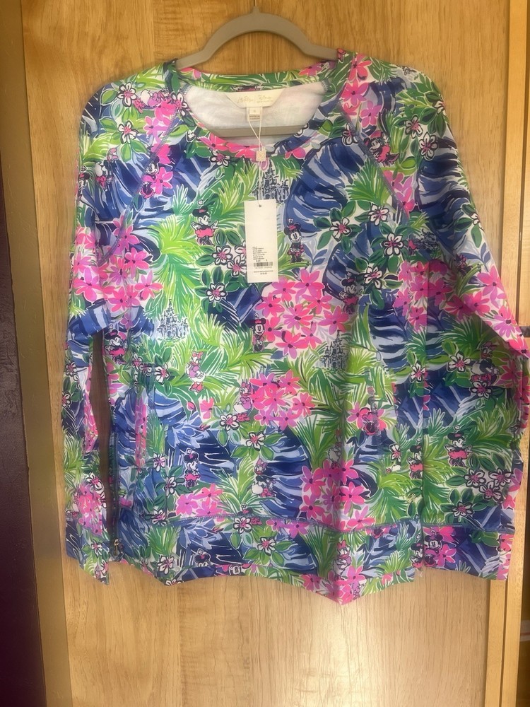 NWT Lilly Pulitzer Disney Dreamin Beach Comber  2024 Sweatshirt Pullover 2XL