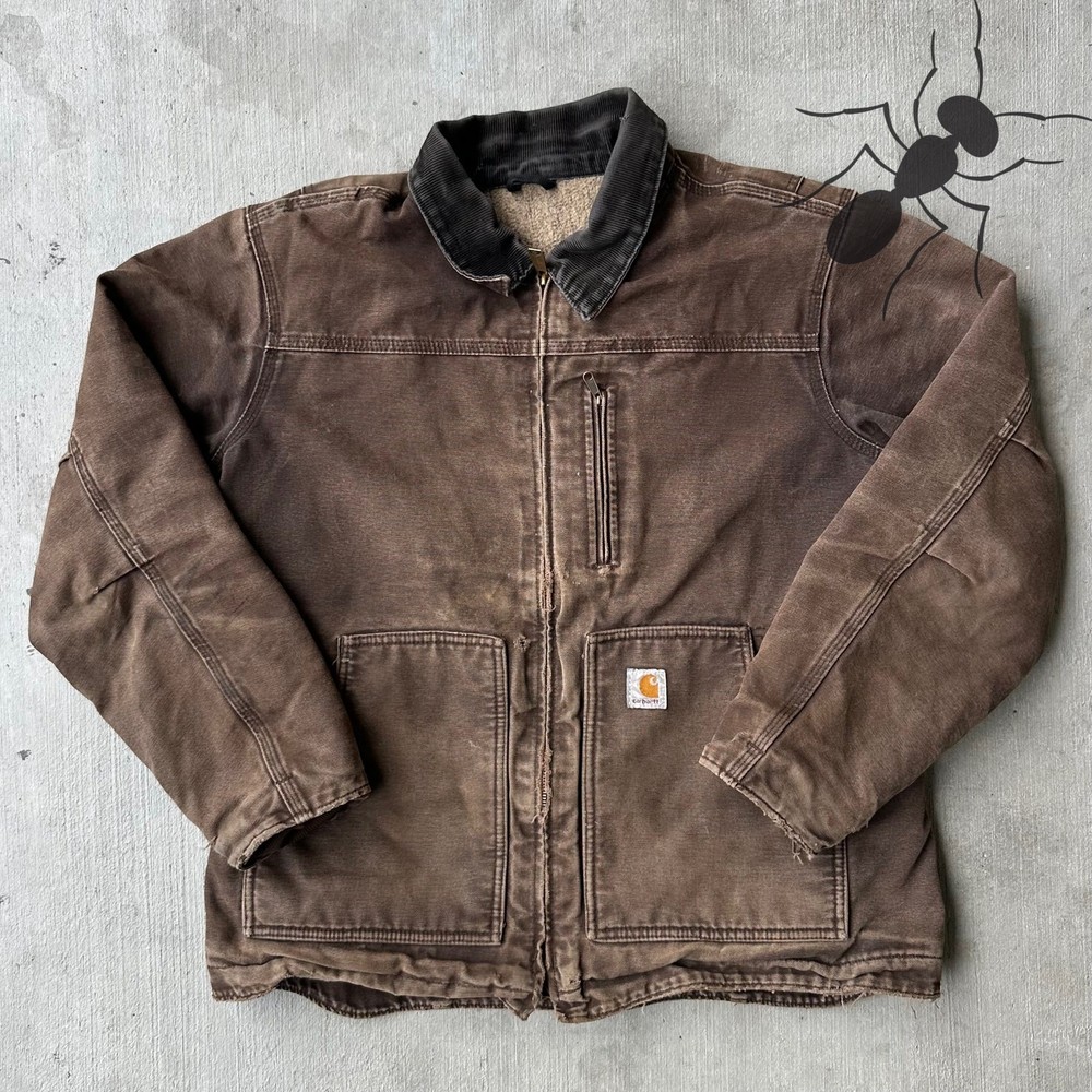 Vintage Y2K Carhartt brown arctic coat work wear jacket