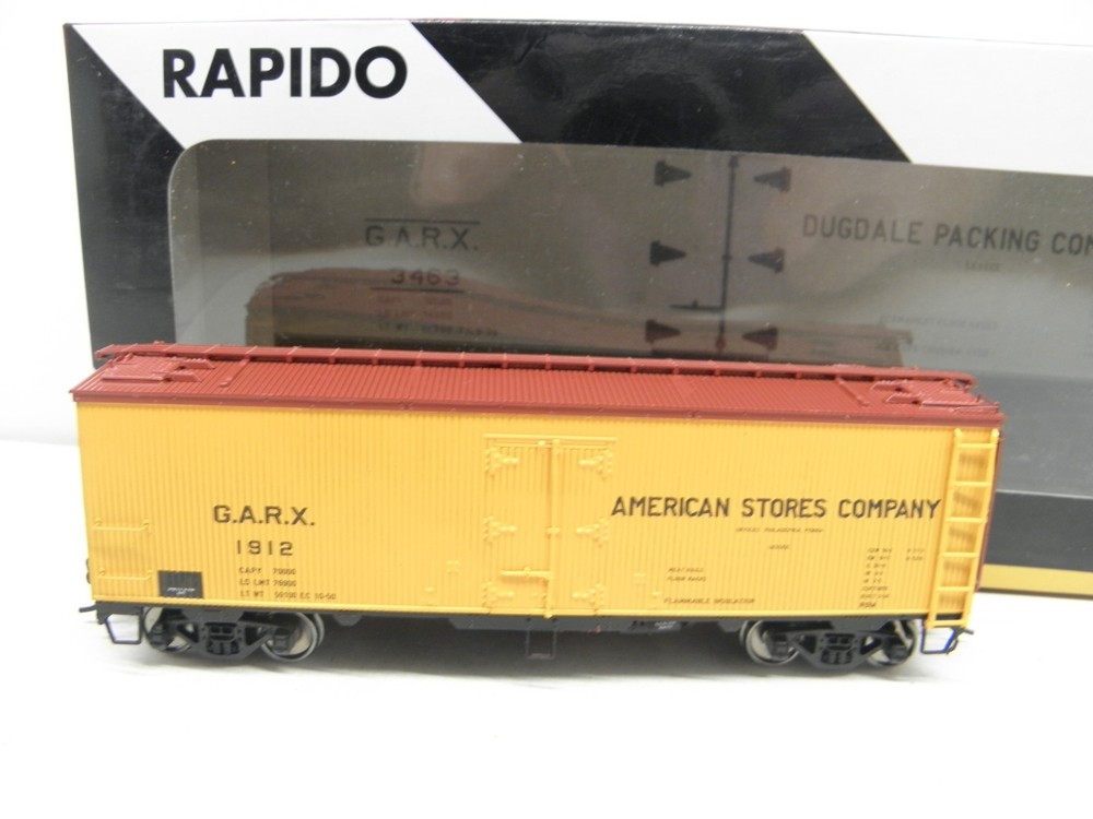 Rapido Garx 37' Meat Reefer - American Stores - Garx #1912 -Ho Scale Factory Car