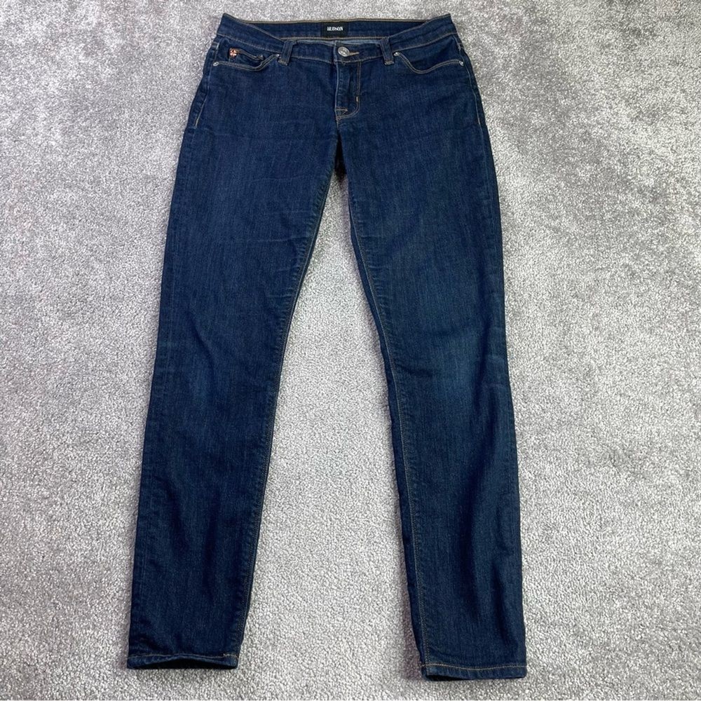 Hudson Jeans Women's 26 Blue Skinny Low Rise Dark Denim Stretch Krista