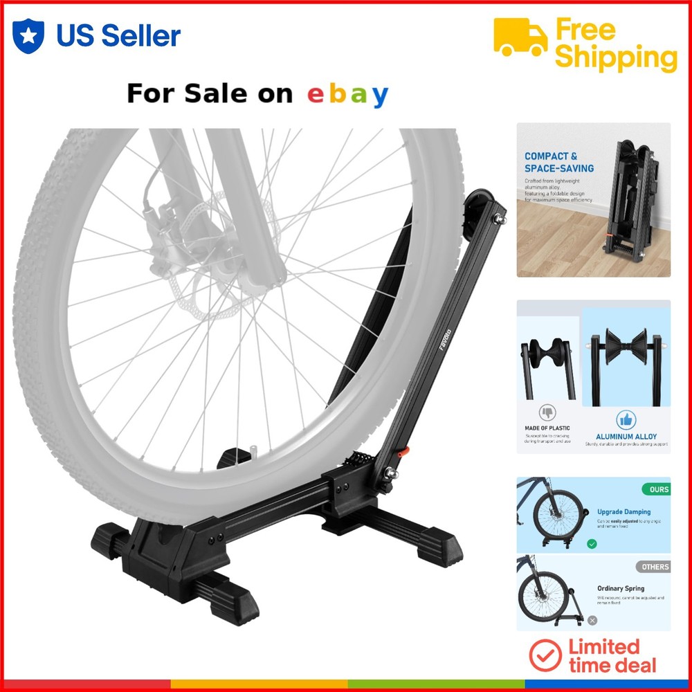 Folding Bike Stand Aluminum Indoor Outdoor Garage Storage Bike Parking Rack