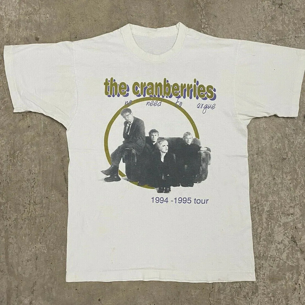 Vtg The Cranberries Band 1994-1995 Tour Cotton White S-5XL Unisex Shirt MC020