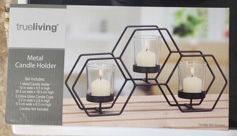 Trueliving Metal Candle Holder