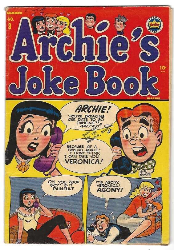 1954 Archie's Joke Book #3