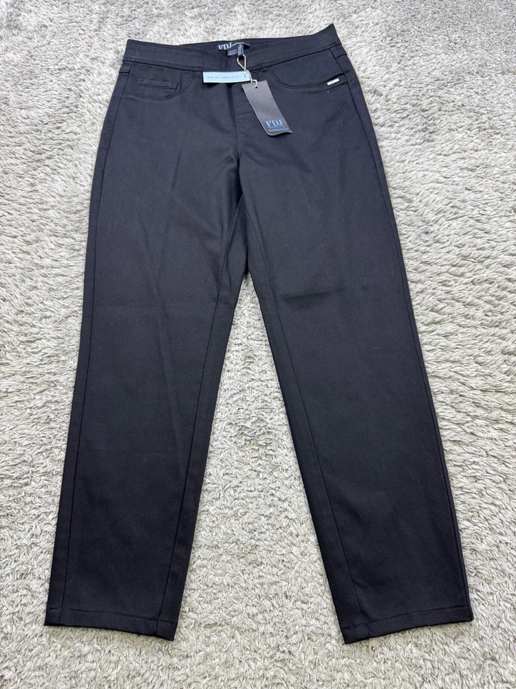 FDJ French Dressing Jeans Women 4 Black Skinny Ankle High Rise Stretch Pant NWT