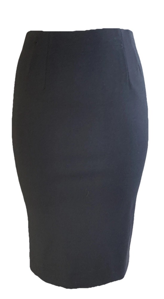 missoni womens 2 Black zip back stretch straight pencil Knees Length skirt Q