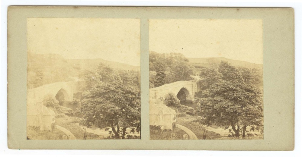 G2673~ SCOTLAND – Brig O’ Balgownie Aberdeen 1850s/50s Stereoview