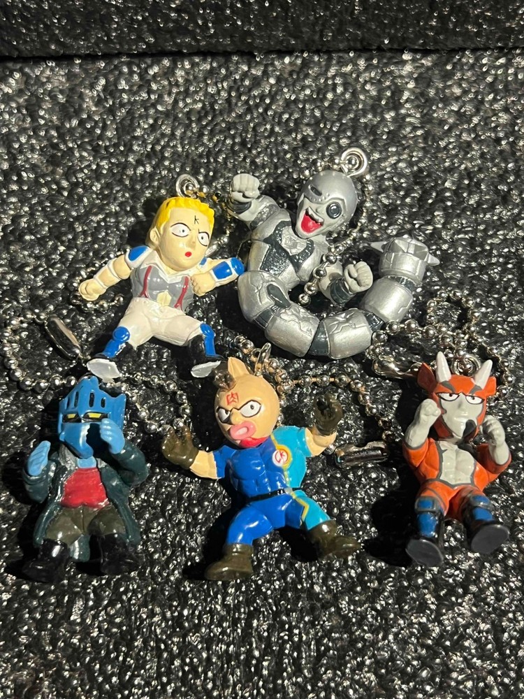 Kinnikuman II LOT Mini Figure Keychain Japan Anime Vintage Rare