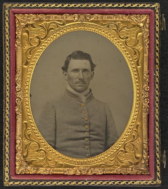 Photo:[Unidentified soldier in Confederate 2nd lieutenant's uniform]