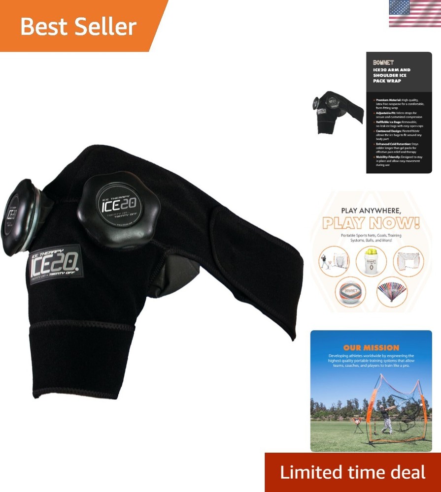 Neoprene Arm Ice Wrap for Reusable Cold Therapy & Pain Relief  