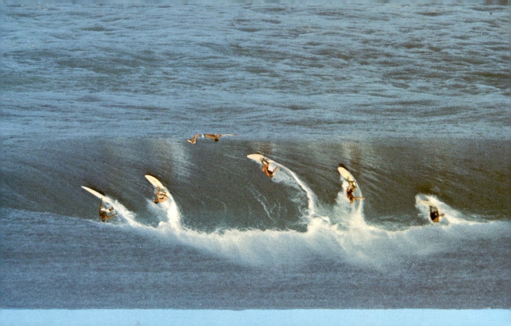 Surfing in Hawaii, 1951 Postcard