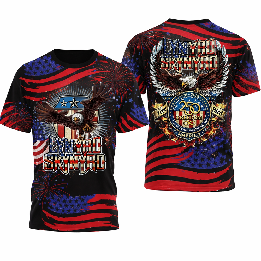 Lynyrd Skynyrd Band 250th Anniversary America, 250th years of Freedom Shirt
