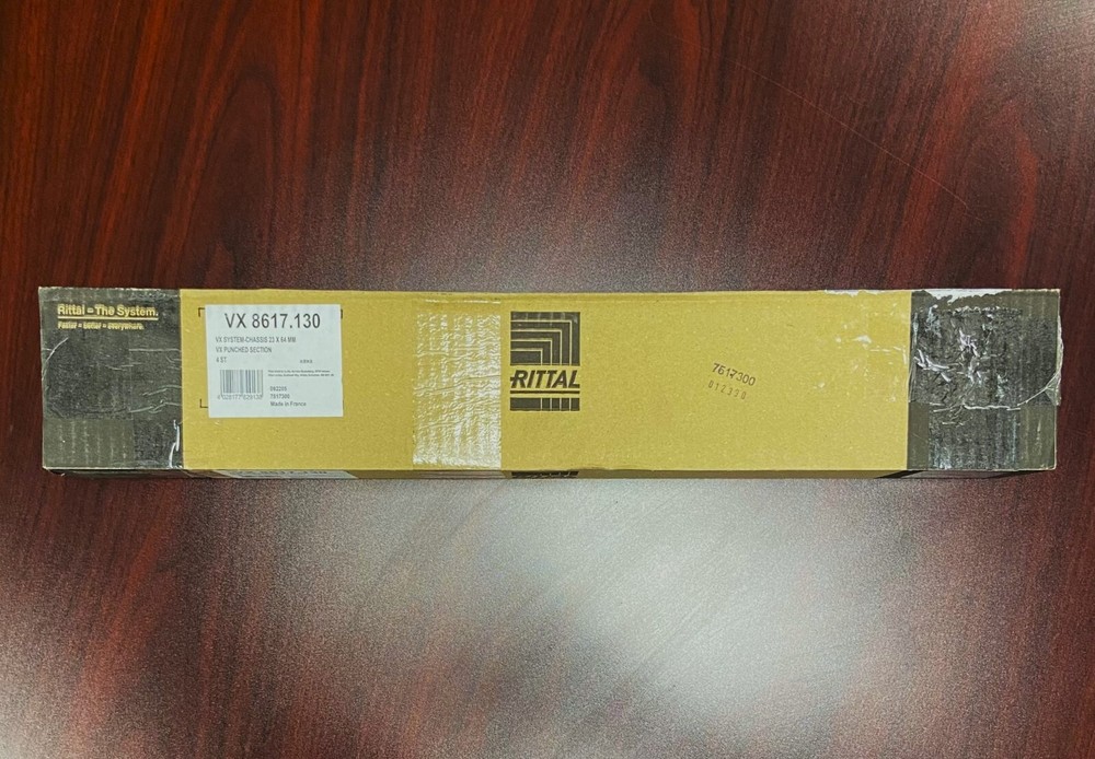 Rittal VX 8617.130 System Chassis 23 x 64mm VX Punched Section * New Unopened *
