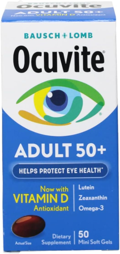 Eye Vitamin & Mineral Supplement, Contains Zinc, Vitamins C, E, Omega 3, Lutein,