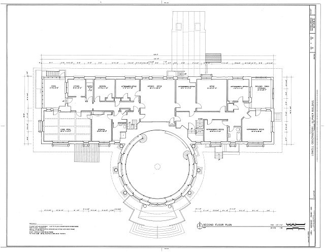 Photo:Flagstaff AZ Lowell Observatory Slipher Building 1900s Floor Plan