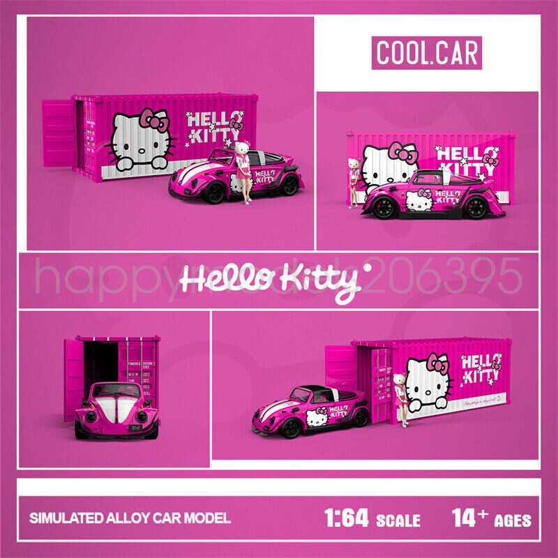1:64 Scale Cool Car  Beetle kitty Diecast Model Car Toys