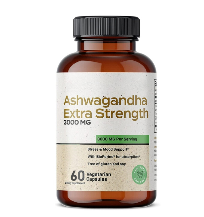 VHP Ashwagandha 3000mg High Potency Supplement for Stress Relief and Mood Support