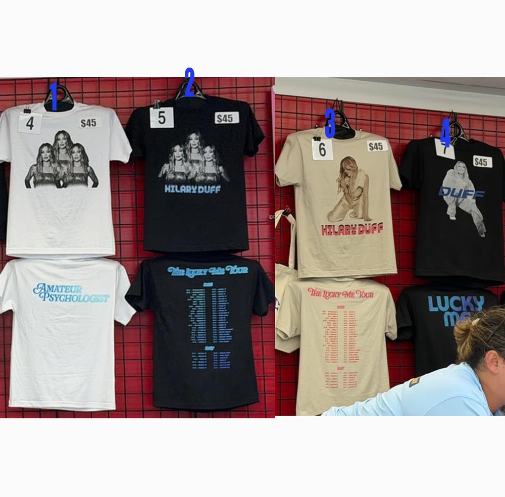 Hilary Duff The Lucky Me Tour 2026 T-Shirt reprint