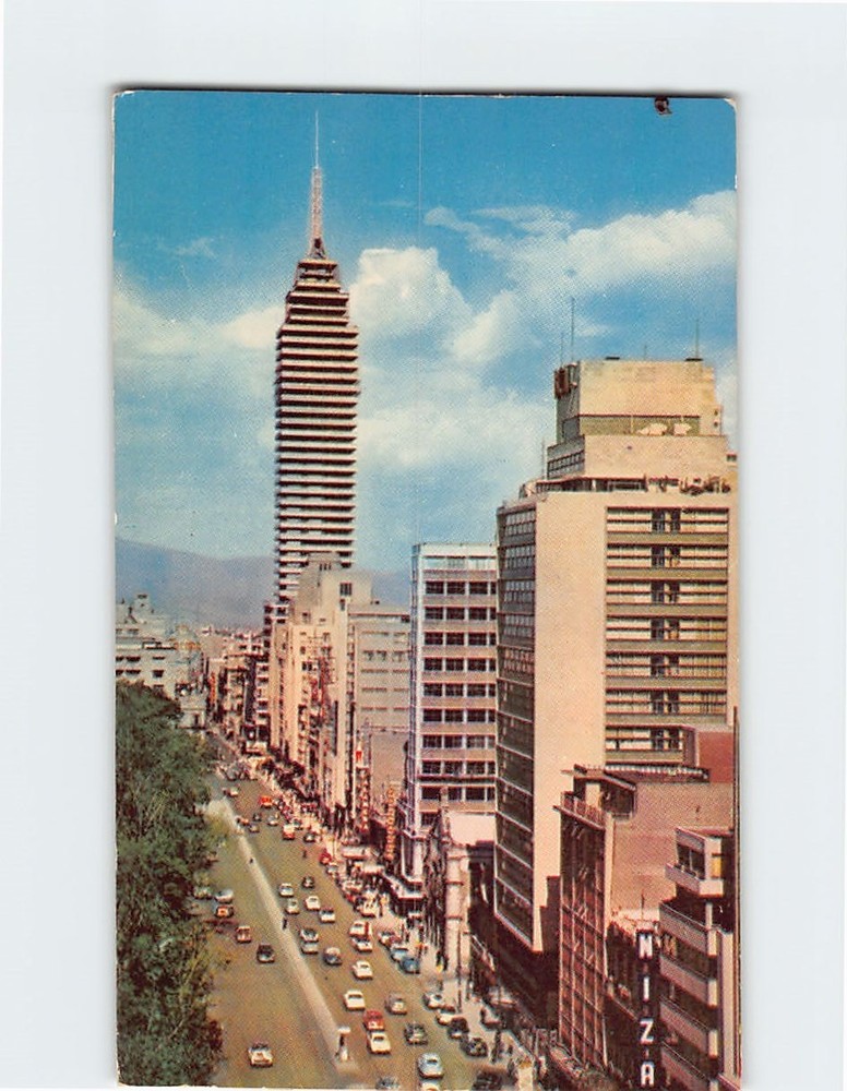Postcard Mexico Moderno En Ave. Juarez Mexico City Mexico