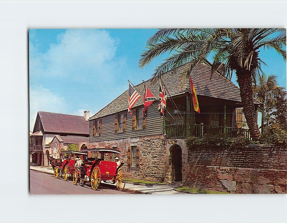 Postcard The Oldest House Saint St. Augustine Florida USA North America
