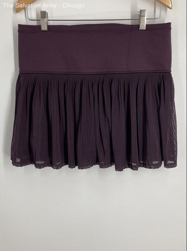 Athleta Womens Purple Pull On A-Game Mesh Athletic Skort Size Medium