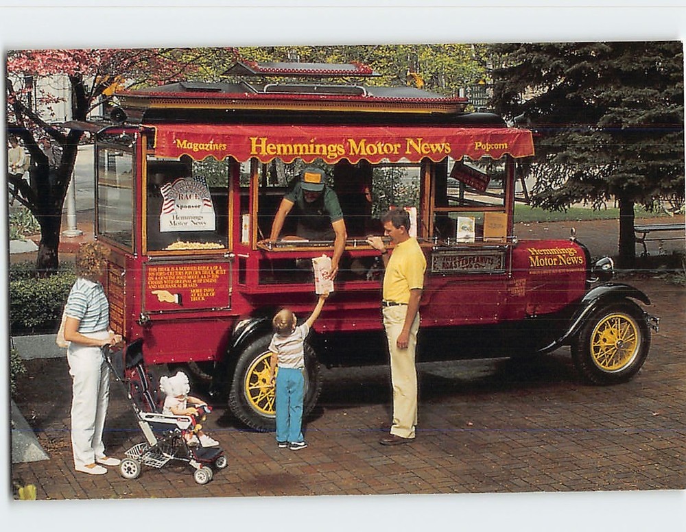 Postcard 1929 Ford Model AA Cretors Popcorn Truck Hemmings Motor News