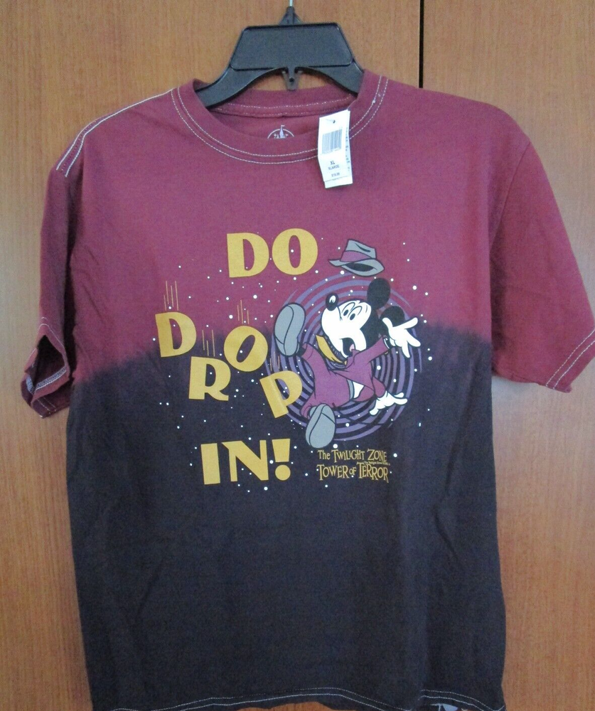 New Disney World Tower of Terror Tee Sz XL Youth Cotton Chest 37 Length 24.5 in