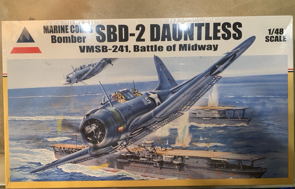 Accurate Miniatures 1/48 Scale Marine Corps Bomber SBD-2 Dauntless Kit # 480310-image