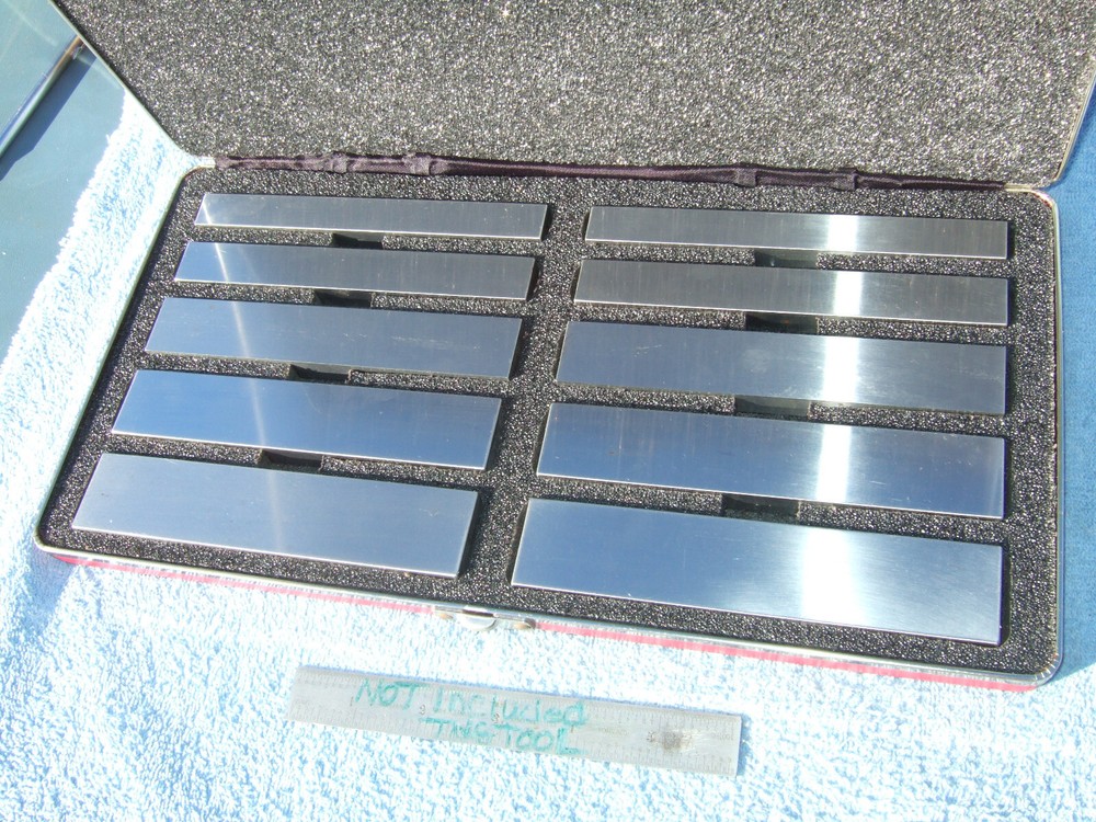 STARRETT 384 PARALLEL SET 1/2 IN THICK MACHINIST JIG BORE MILL GRIND INSPECT #1a