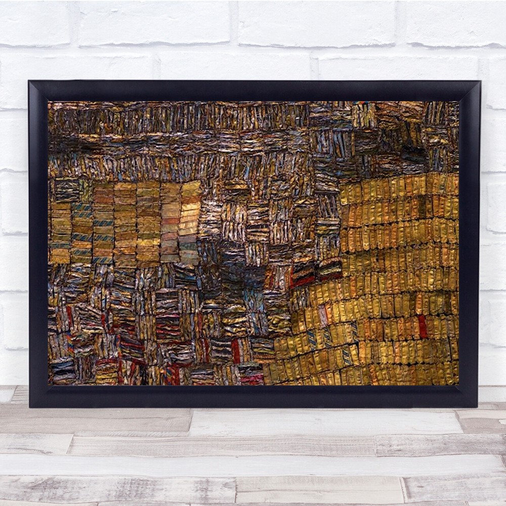 Lacma Abstract Pattern Shapes Metal Waste Scrap Copper Aluminium Wall Art Print