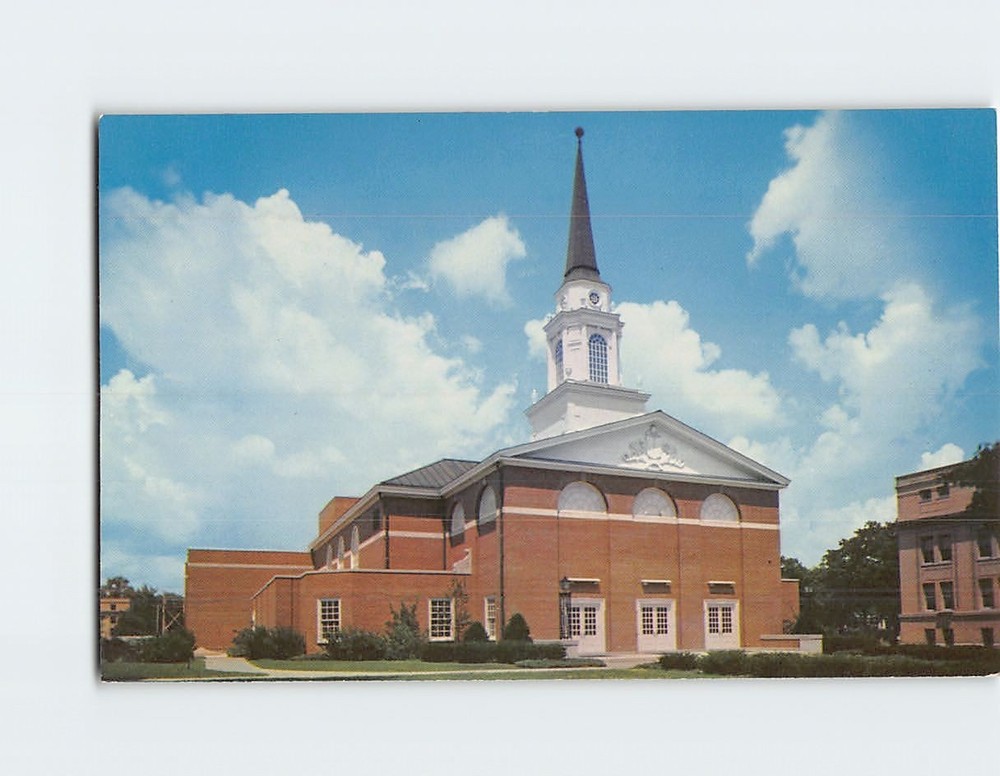 Postcard Sinclair Memorial Chapel Coe College Cedar Rapids Iowa USA