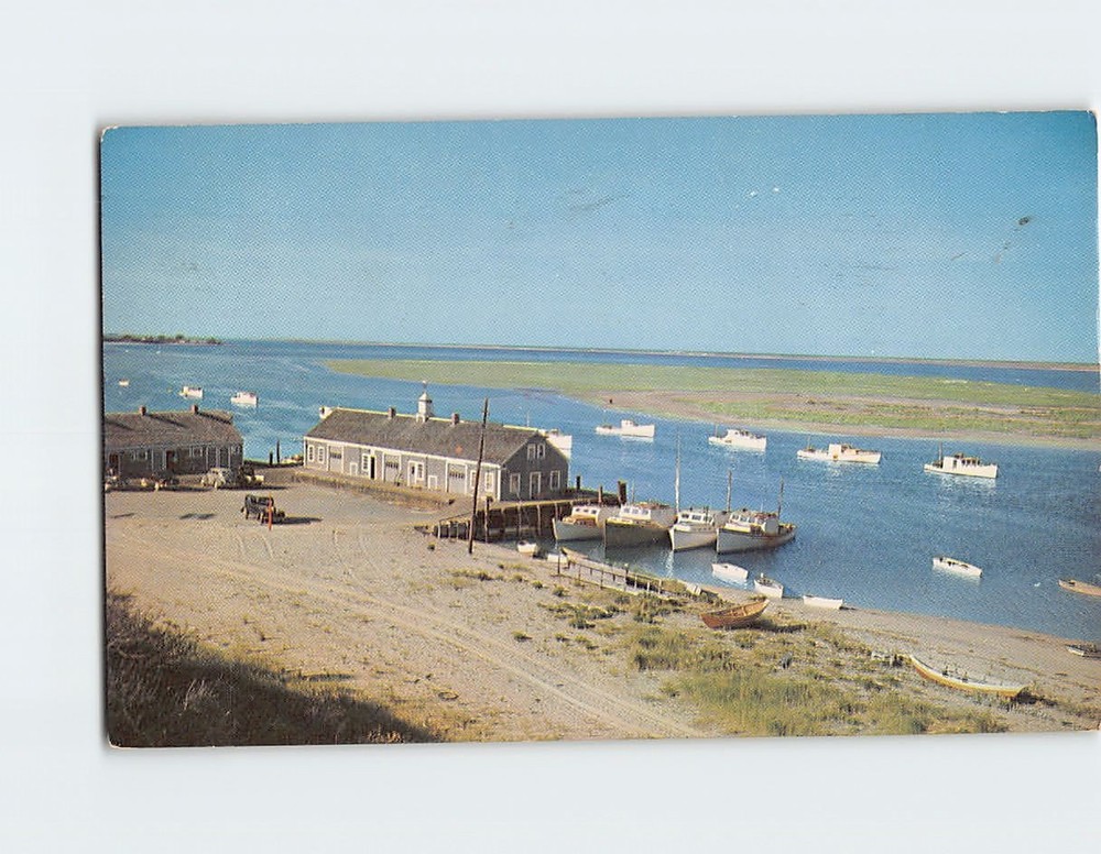 Postcard Chatham Fishing Fleet Cape Cod Massachusetts USA