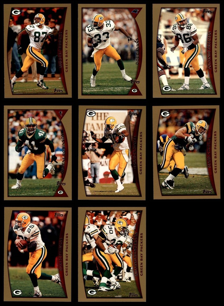 1998 Topps Packers Almost Complete Team Set 8 - NM/MT 7292518 (8 / 11 cards)