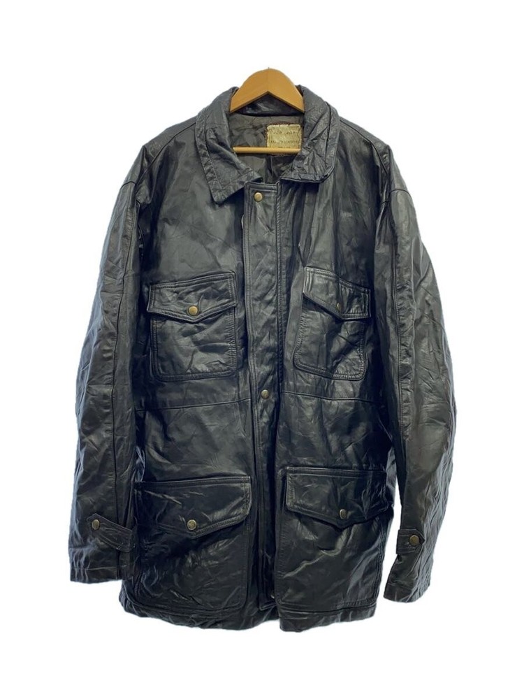 Military Jacket/-/Leather/Blk 3503