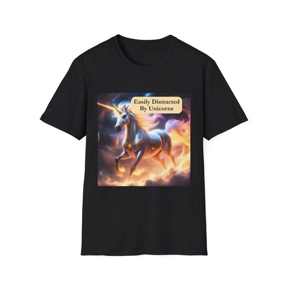 Easily Distracted By Unicorns T-Shirt, Unisex Shirt for Unicorn Lovers, Cute