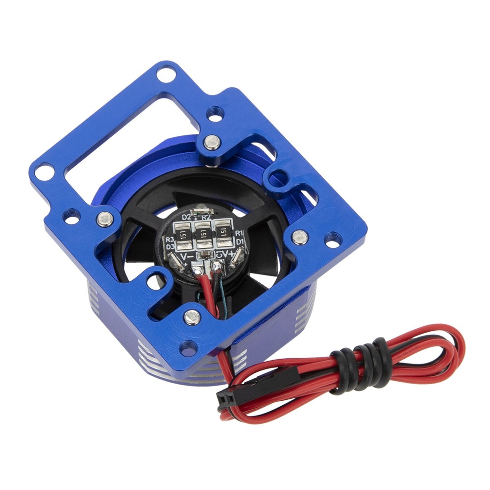 Alloy Motor Cooling Fan Motor radiator for TRAXXAS 1/8 4WD SLEDGE Monster Truck