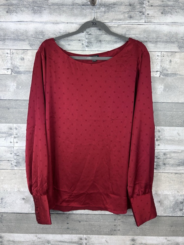 Ann Taylor Women’s Red XXL Long Sleeve Blouse