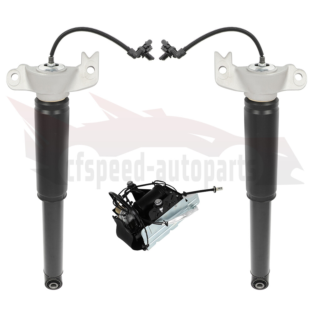 3PCS Air Suspension Strut w/ Electric Compressor Pump For Cadillac XTS 2013-2019