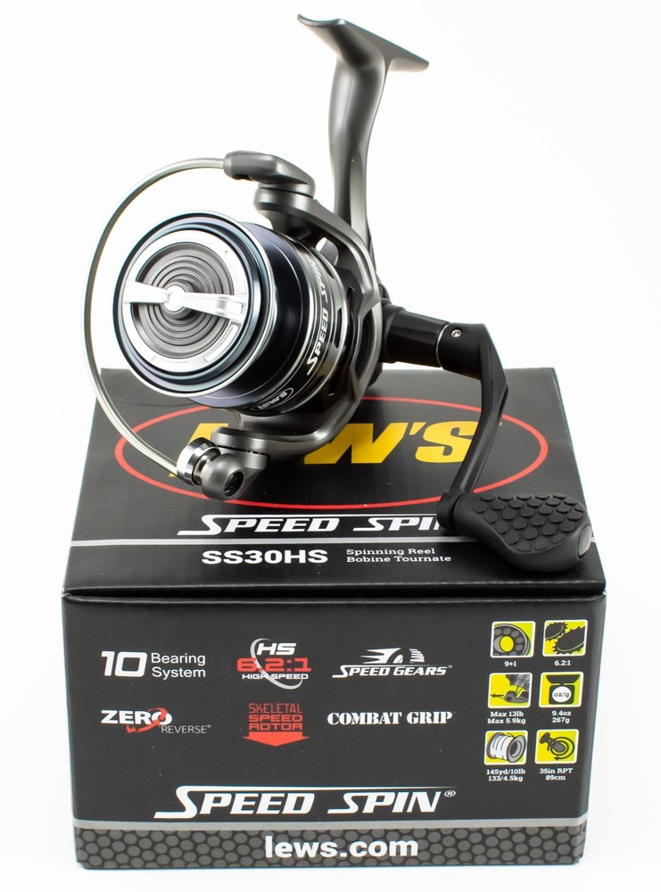 LEW'S SPEED SPIN SS30HS 6.2:1 GEAR RATIO SPINNING REEL