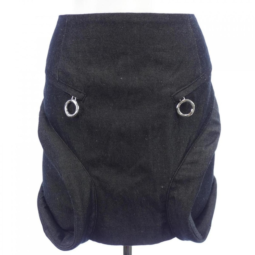 Yohhei Ohno Black Skirt Size 38 Used Vintage Wool Blend Fashion Bottoms
