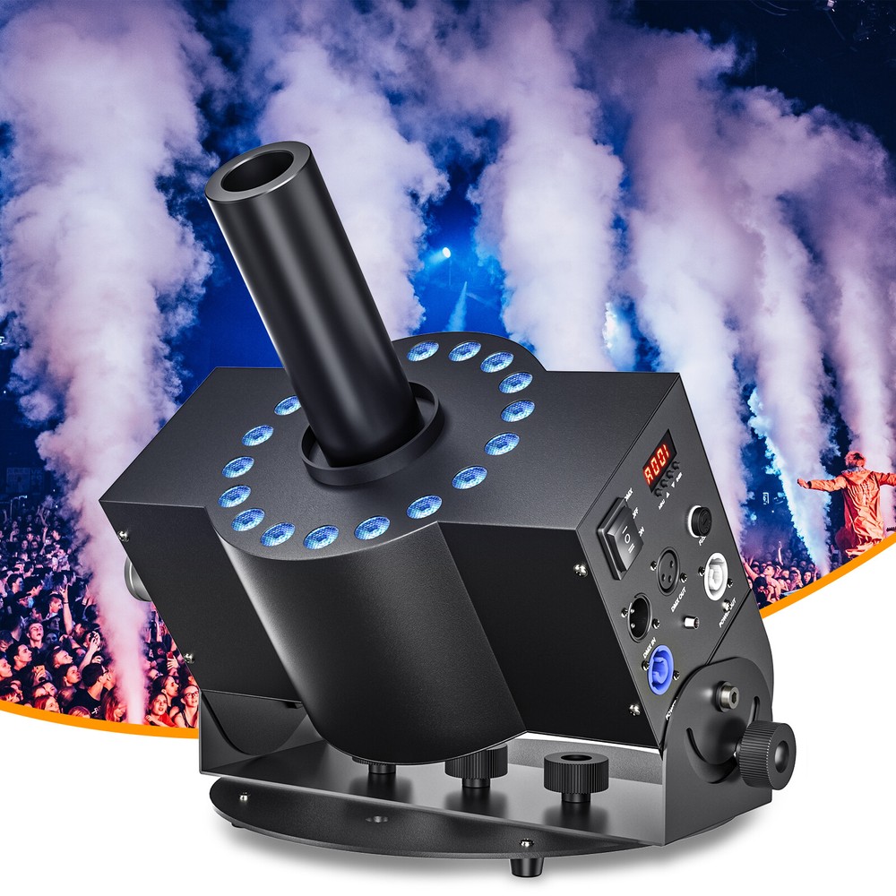 300W LED DMX CO2 Jet Cannon Machine Air column CO2 Cryo DJ Party Wedding Stage